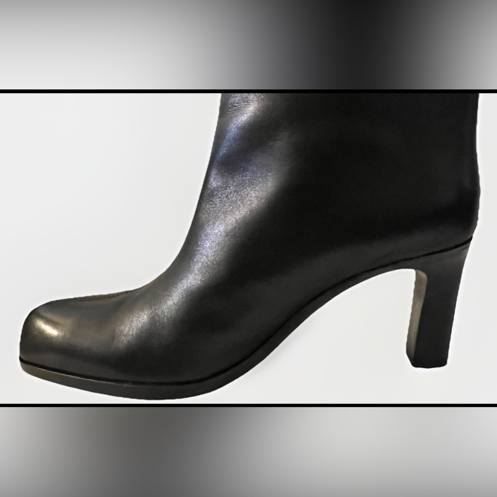 Massimo Dutti Women’s Leather Boots 1003/650 Black Size 37 EU / 6 US - Picture 3 of 6